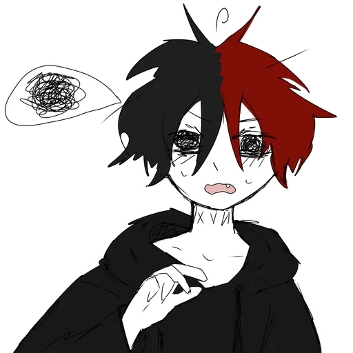 аниме иллюстрация эскиз