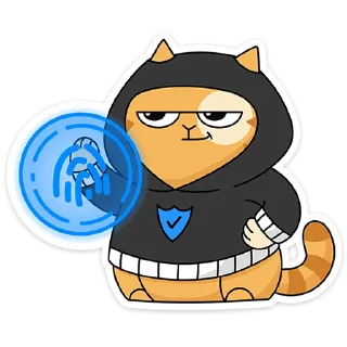 Sticker Персик в Безопасности @TgSticker - 0