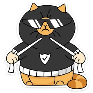 Sticker Персик в Безопасности @TgSticker - 4