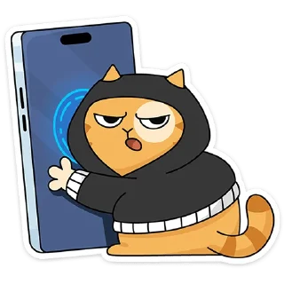 Sticker Персик в Безопасности @TgSticker - 7