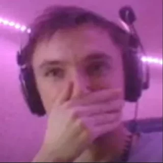 headphones person human face