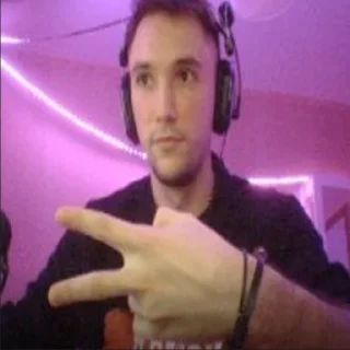 person headphones human face