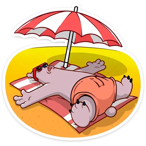 Стикер Отпуск Севы :: @TgSticker - 8