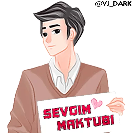 Sticker ❤️SEVGIM❤️  by  @VJ_DarK - 6