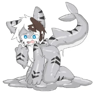 Sticker Тигр акула:) @sozdat_stikery_bot - 10