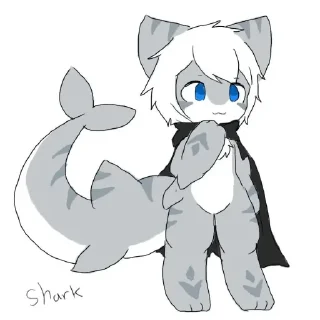 Sticker Тигр акула:) @sozdat_stikery_bot - 2