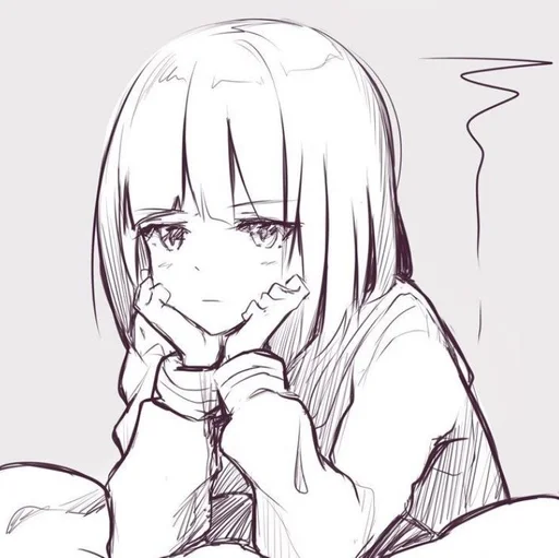 sketch illustration anime