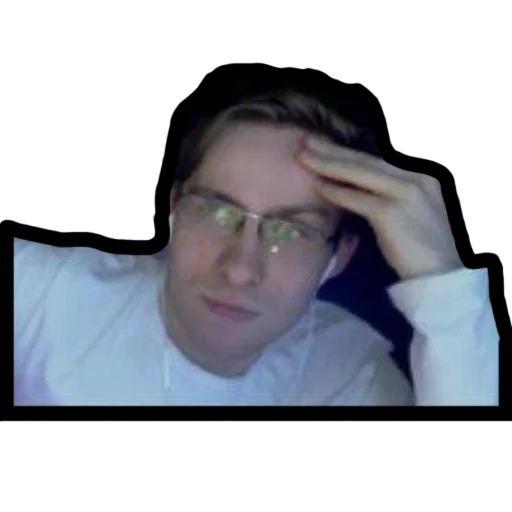 person human face glasses