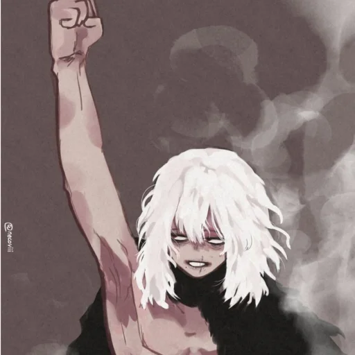 human face anime illustration