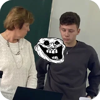 Sticker Куда мы лезем - 11