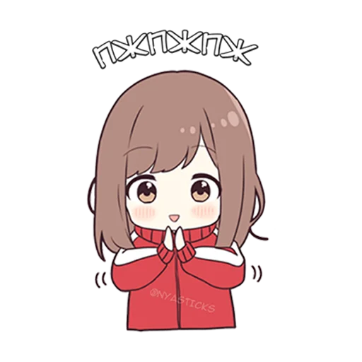 Sticker Широ тян @nyasticks - 4