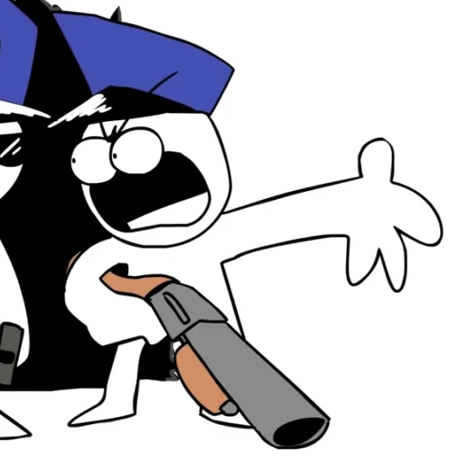 Sticker shotgun_man - 1