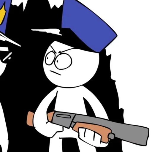 Sticker shotgun_man - 1