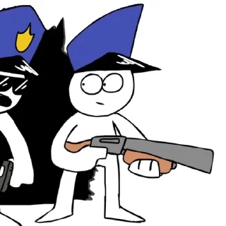 Sticker shotgun man | @romaeen | CHAKA CHAKA PAAAAAAAW - 11