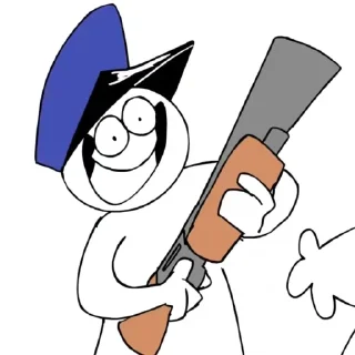 Sticker shotgun man | @romaeen | CHAKA CHAKA PAAAAAAAW - 8