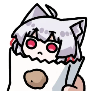 Sticker 守密人白猫猫 @zhaxia_cn - 1