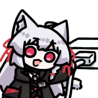 Sticker 守密人白猫猫 @zhaxia_cn - 2