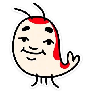 Стикер Креветыч от @TgSticker - 7