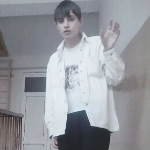 person clothing wall