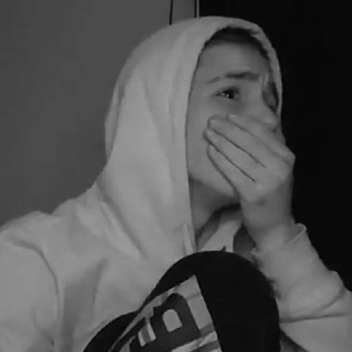 person human face black and white