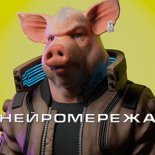 human face pig person