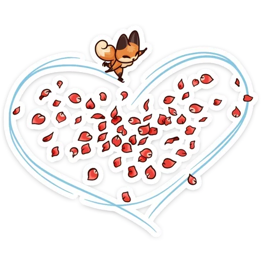 Sticker Когда просто любишь :: @mosticks - 1