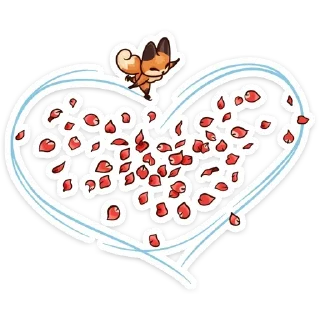 Sticker Когда просто любишь @stickers_vk - 4