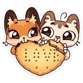 Sticker Когда просто любишь @stickers_vk - 0