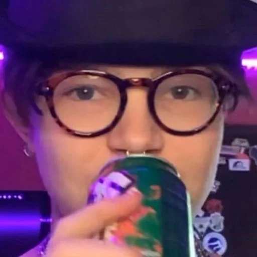 soft drink person human face