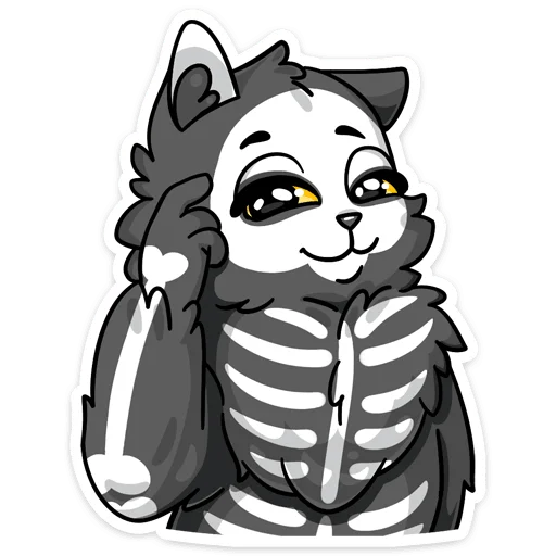 Sticker skelezik_vk - 1