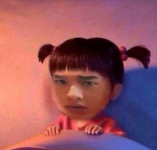 lip bangs human face