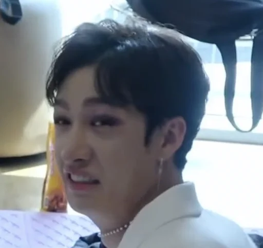 person human face black hair