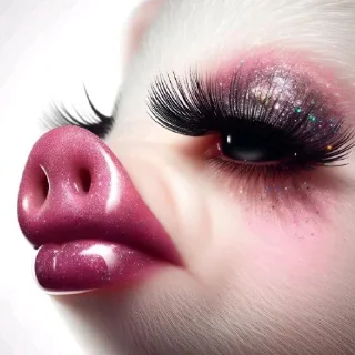 Sticker Слей свинки 💅🏻🐽 - 1