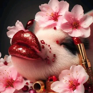 Sticker Слей свинки 💅🏻🐽 - 2