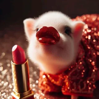 Sticker Слей свинки 💅🏻🐽 - 6
