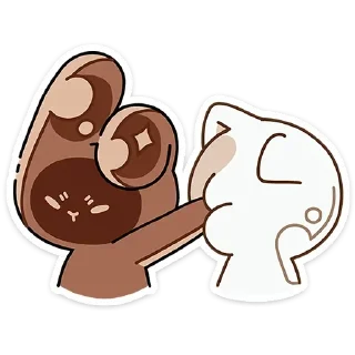 Sticker Сливкис и Кофик @anime4_arts - 9