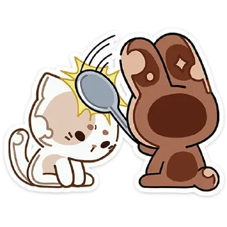 Sticker Сливкис и Кофик @anime4_arts - 4