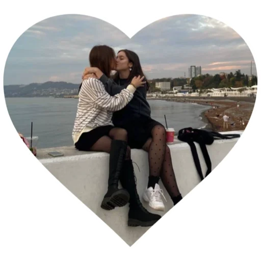 kiss person clothing