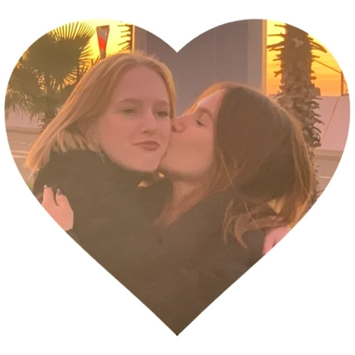 kiss love human face