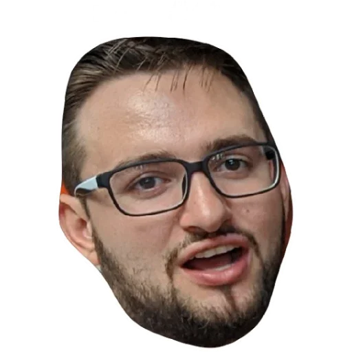 human face glasses man