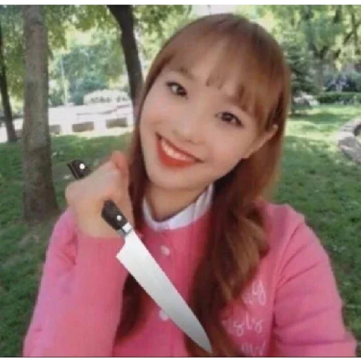 person human face knife