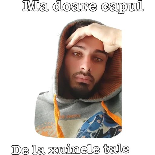 text human face human beard