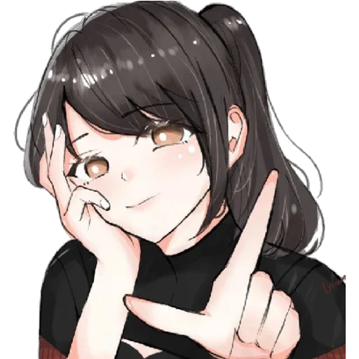 anime cartoon human face