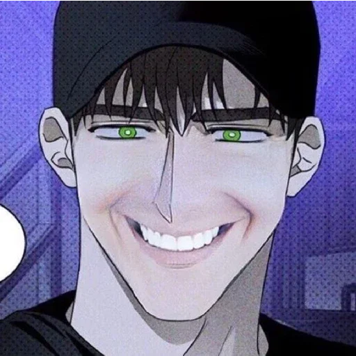 anime cartoon human face