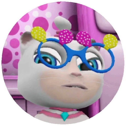 cartoon human face pink