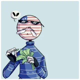 Стикер Countryhumans - 3