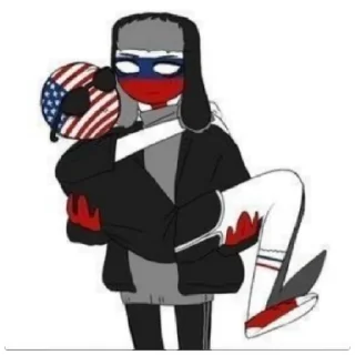 Стикер Countryhumans - 10