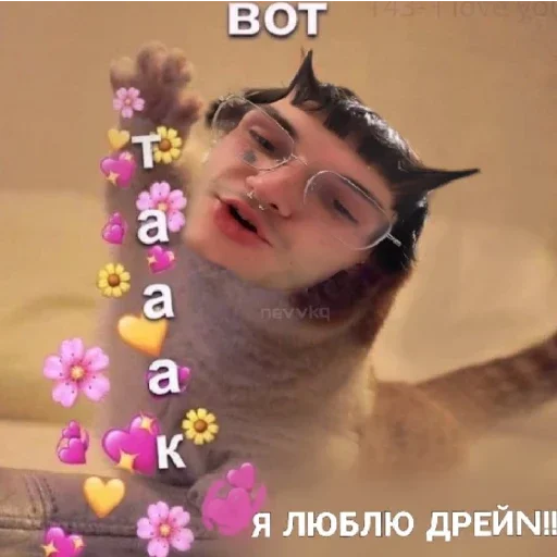 цветок человеческое лицо улыбаться