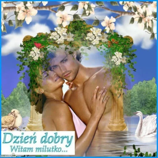 flower human face kiss