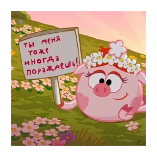 Стикер Смешарики @stickersforyourlife - 0